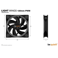 be quiet! Light Wings PWM Addressable RGB Fan