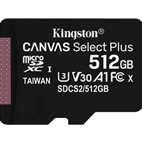 Kingston Canvas Select Plus SDCS2/512GB 512GB Micro SD UHS-I Flash Card