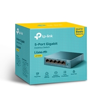 TP-Link LiteWave LS105G 5-Port 10/100/1000Mbps Metal Gigabit Desktop Network Switch