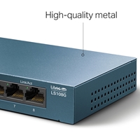 TP-Link LiteWave LS108G 8-Port 10/100/1000Mbps Metal Gigabit Desktop Network Switch