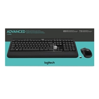 Logitech K540e Advanced Combo Wireless Keyboard and 3 Button Ambidextrous Scroll Mouse Unified Nano USB