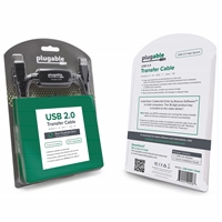 Plugable USB-EASY-TRAN Windows XP/Vista/7/8/8.1/10/11 PC to PC Transfer Cable