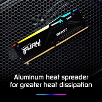 Kingston Fury Beast KF560C30BBEAK2-64 64GB (32GB 4G x 64-Bit x 2 pcs.) DDR5-6000 CL30 288-Pin DIMM Kit