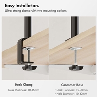 VonHaus Dual Monitor Stand for 13-32 Inch Screens