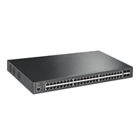 TP-Link TL-SG3452XP 48-Port L2+ Managed GbE PoE+ Access Switch w/ 4 x 10G SFP+ Ports & 3-Year Omada Hosted Cloud Controller