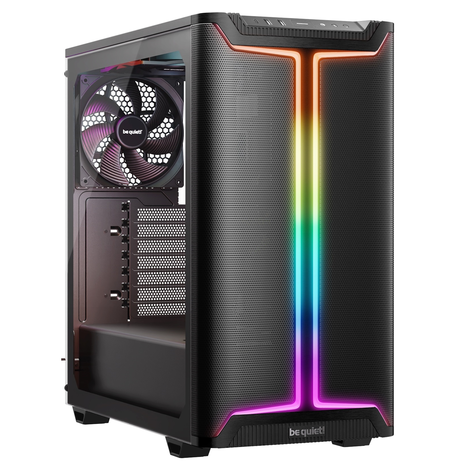 be quiet! Pure Base 501 DX Airflow Window Black ATX Mid Tower ARGB Case with USB-A