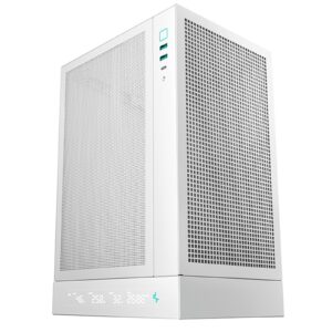 Deepcool CH170 Digital White Mini-ITX Case - High Airflow