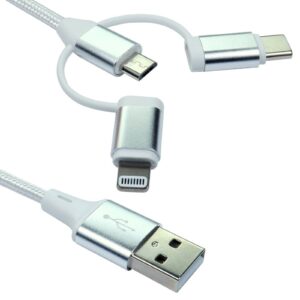 NEWlink 1.2m 3-in-1 USB Charging Cable