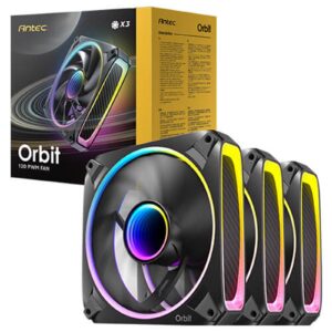 Antec Orbit 120 ARGB 120 mm PWM Fan Triple Pack  - 120 mm x 28 mm