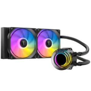 Antec Vortex Lum 240 ARGB CPU Liquid Cooler - Intel & AMD Compatible