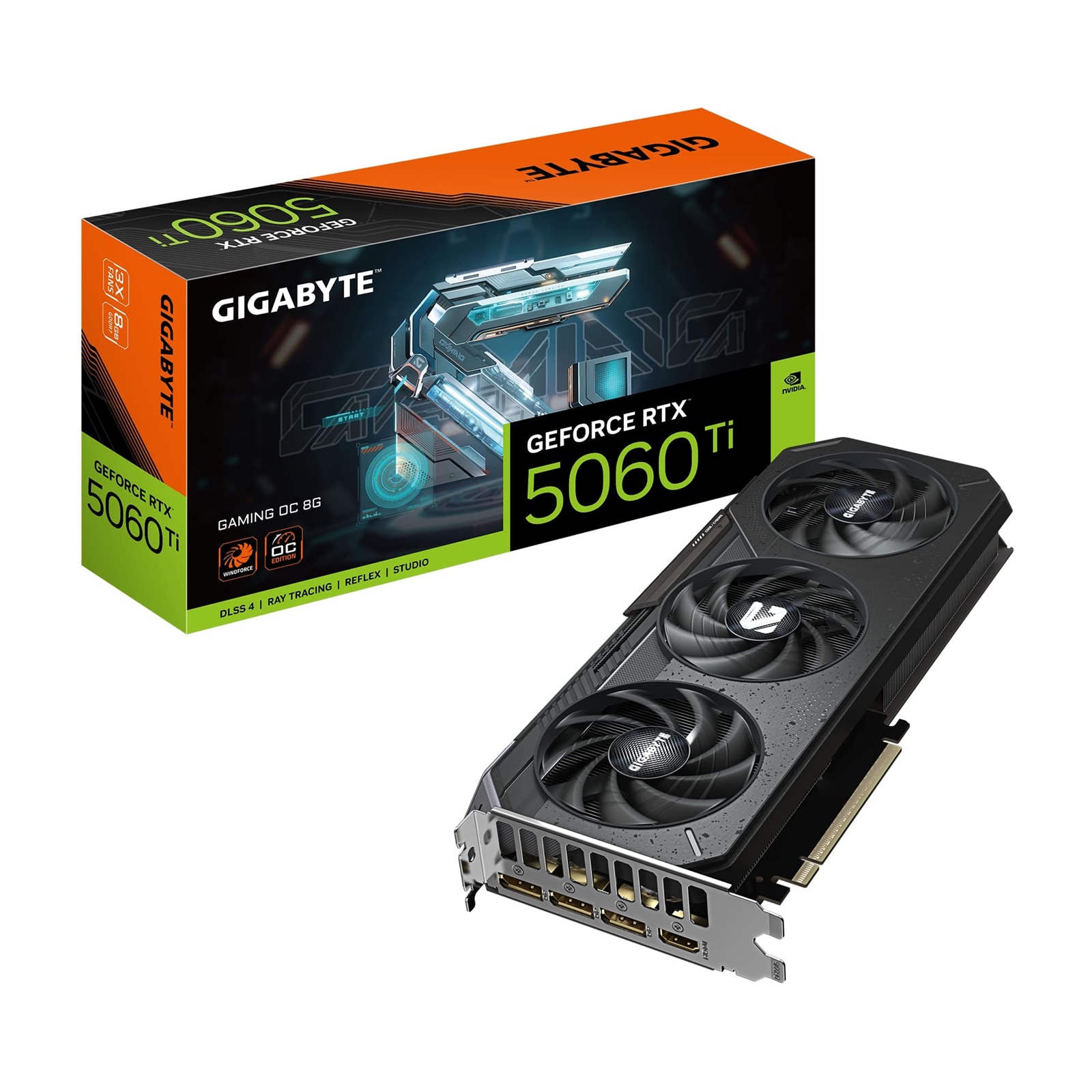 Gigabyte NVIDIA GeForce RTX 5060 Ti Gaming OC 8GB GDDR7 Graphics Card