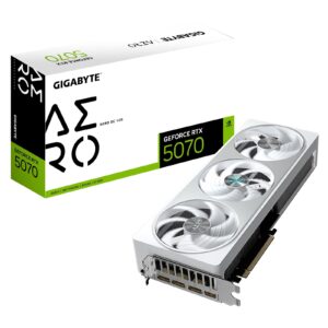 Gigabyte NVIDIA GeForce RTX 5070 AERO OC 12GB GDDR7 Graphics Card