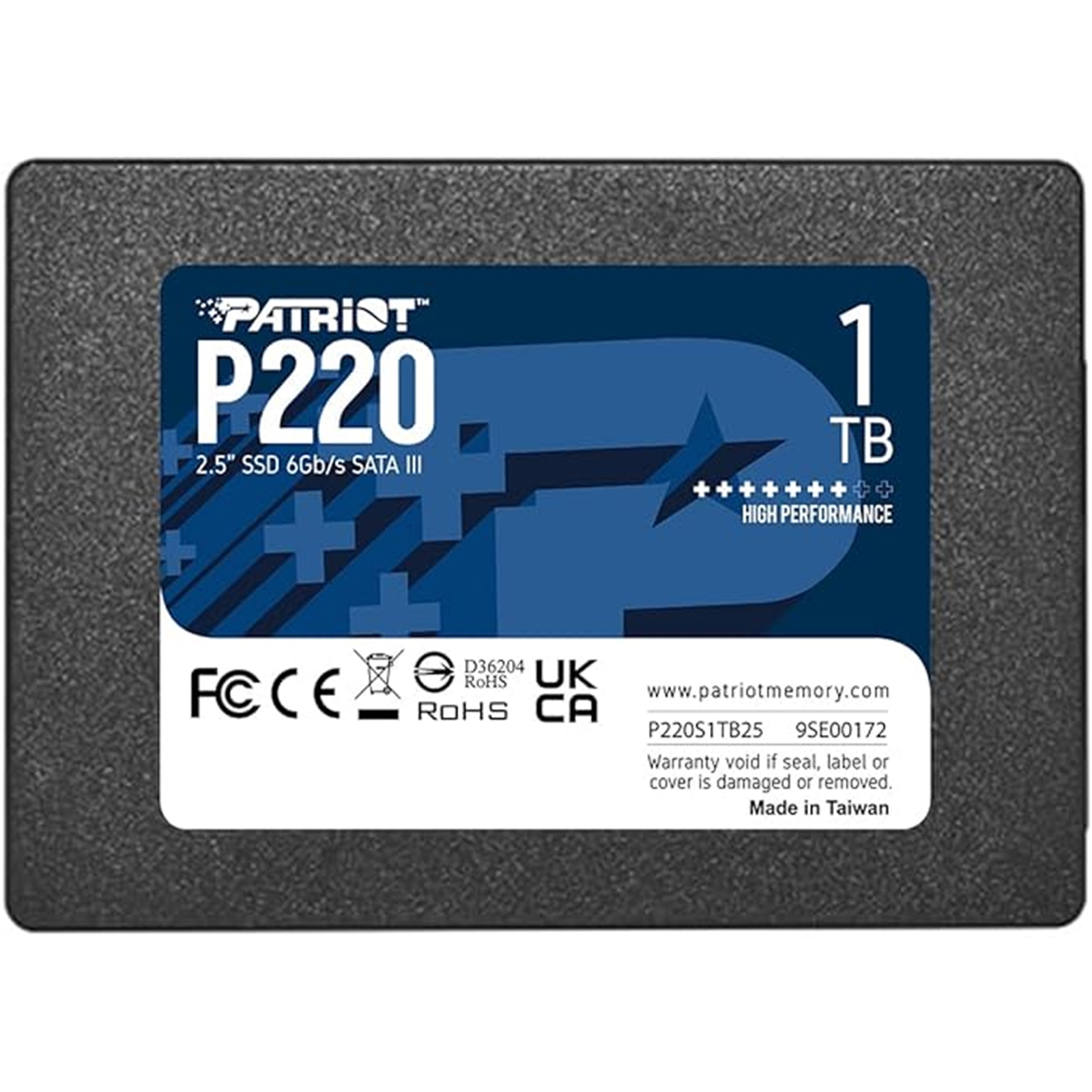 Patriot P220 (P220S1TB25) 1TB 2.5 Inch SSD
