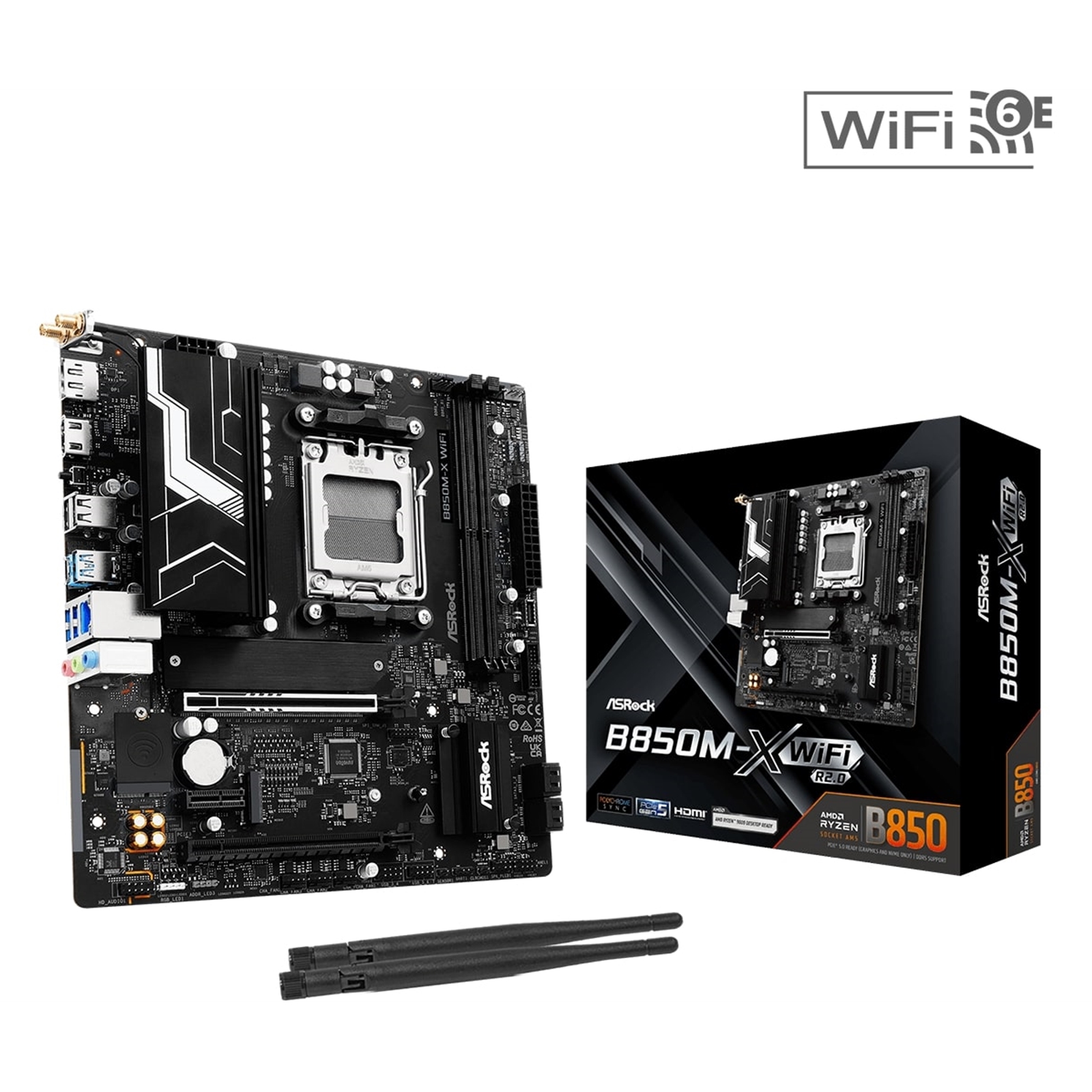 ASRock B850M-X WiFi AMD AM5 Socket Motherboard