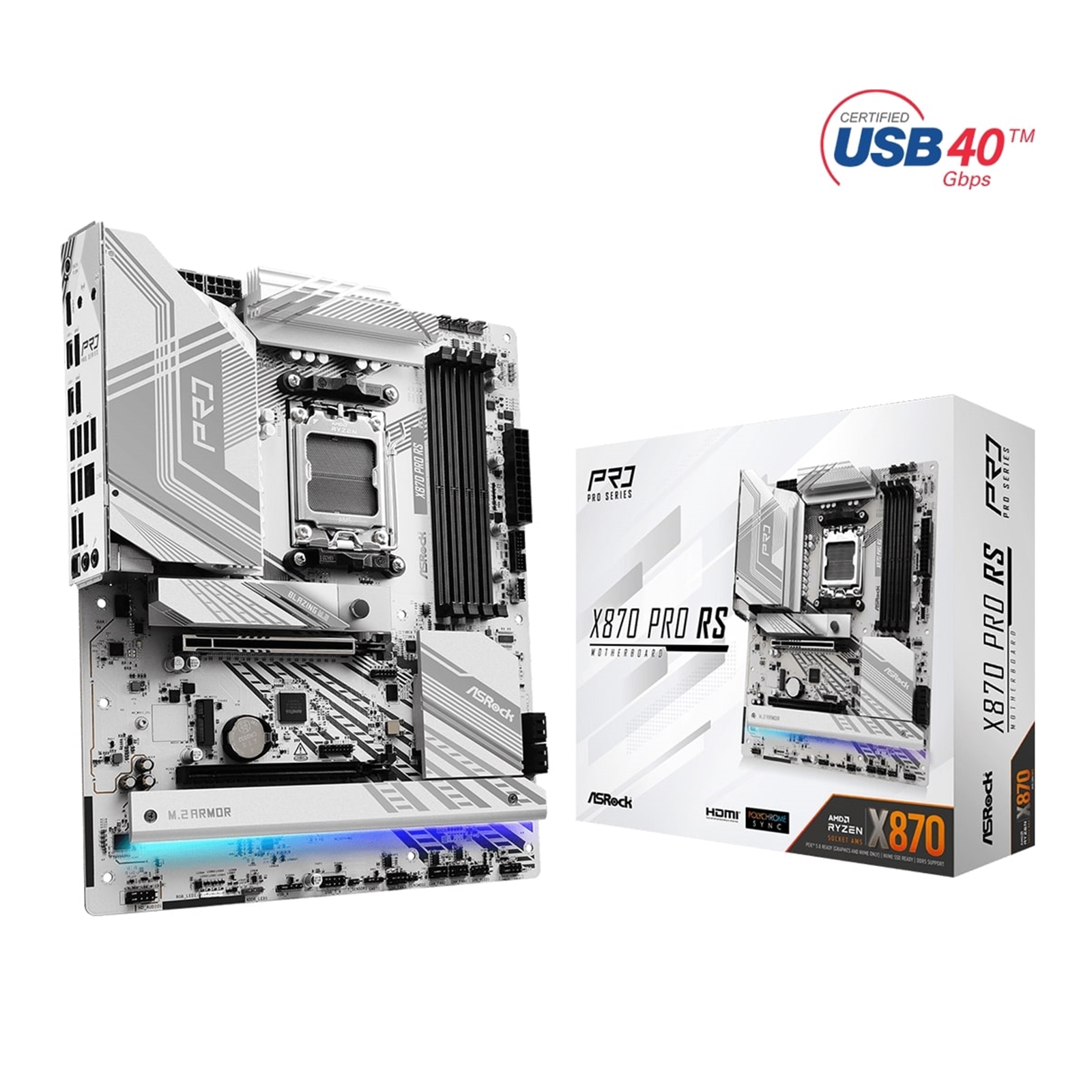 ASRock X870 PRO RS AMD AM5 Socket Motherboard