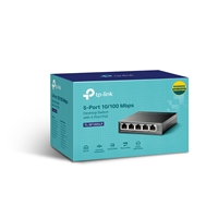 TP-Link TL-SF1005LP 5-Port 10/100Mbps Metal Desktop PoE Switch with 4-Port PoE (41W)