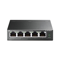 TP-Link TL-SF1005LP 5-Port 10/100Mbps Metal Desktop PoE Switch with 4-Port PoE (41W)