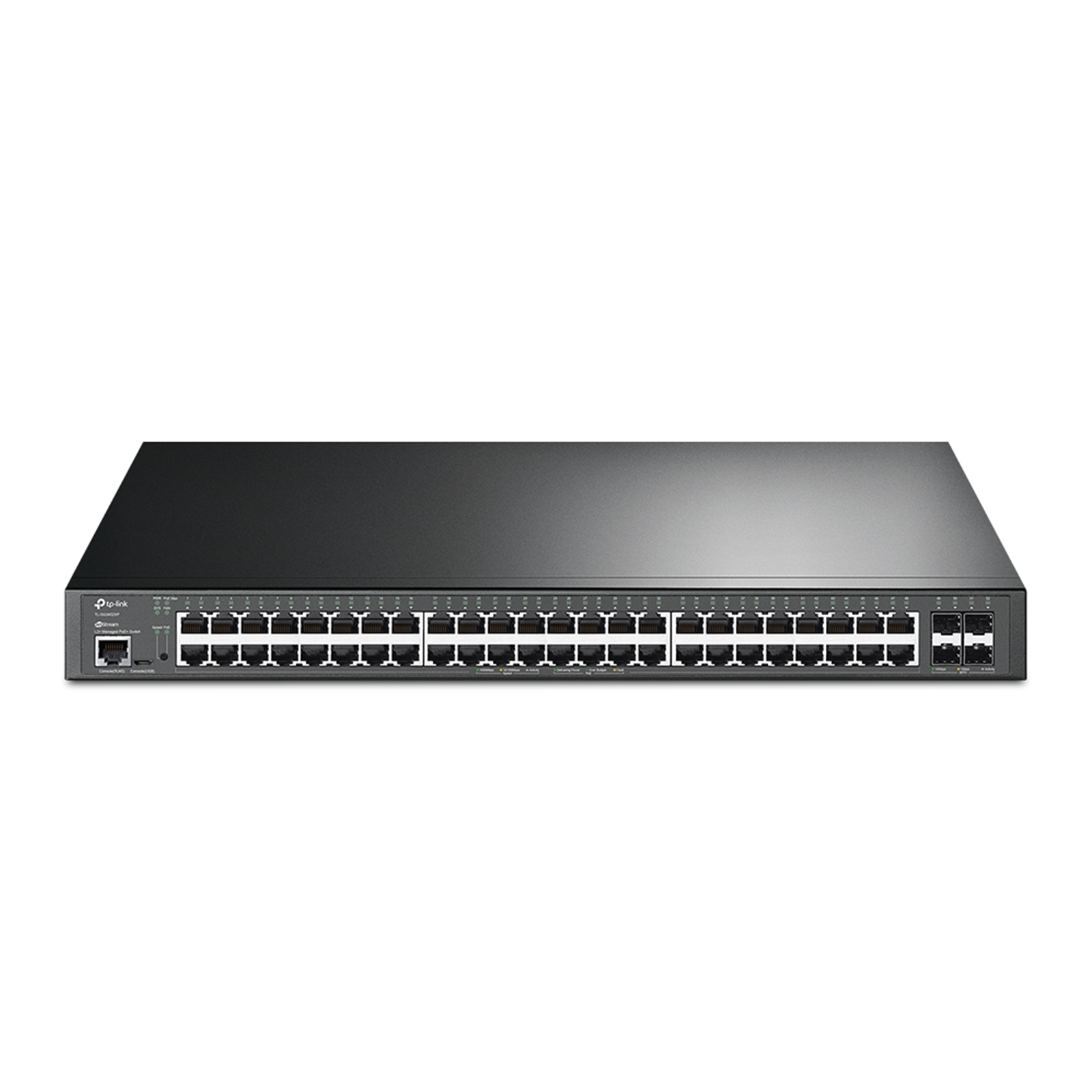 TP-Link TL-SG3452XP 48-Port L2+ Managed GbE PoE+ Access Switch w/ 4 x 10G SFP+ Ports & 3-Year Omada Hosted Cloud Controller