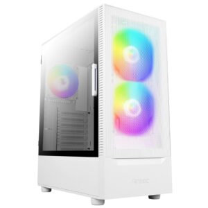 RGB White Gaming Build - AMD Ryzen 7 5600XT 8 Core 16 Thread