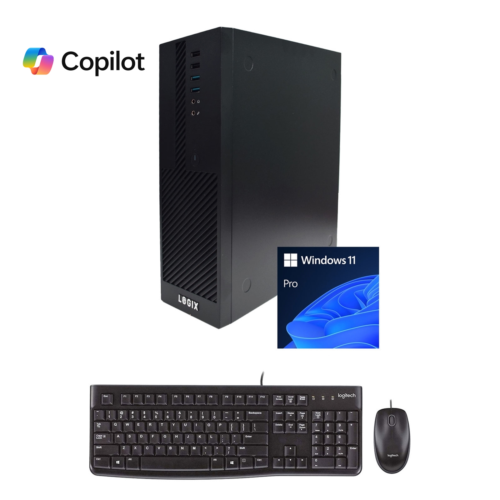 LOGIX 14th Gen Intel Core i5 10 Core Small Form Factor SFF Business / Education PC with 16GB RAM