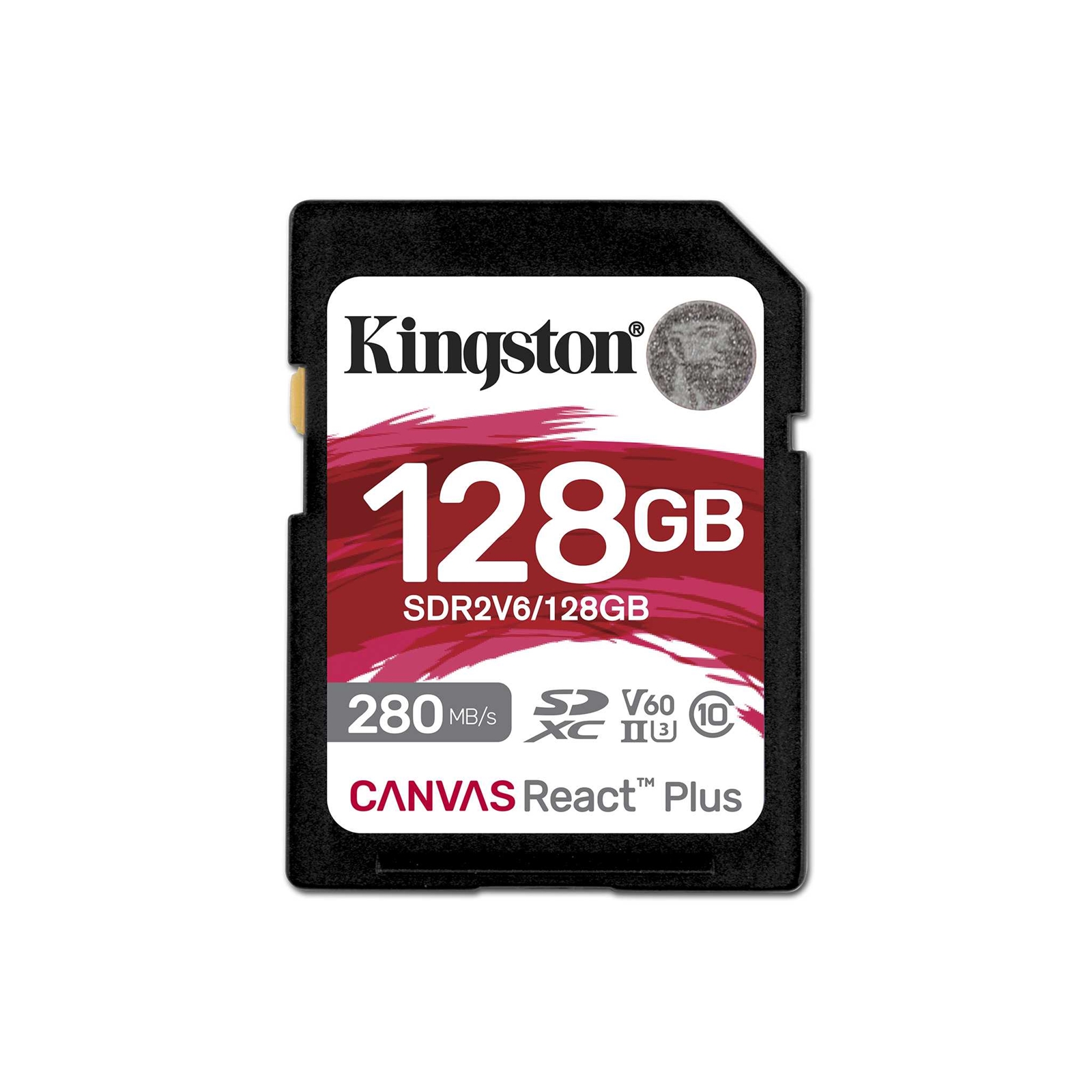 Kingston Canvas React Plus V60 128GB Memory Card