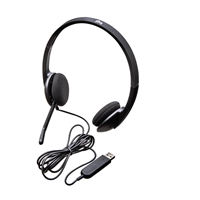 Logitech H340 Stereo Headset USB Plug-and-Play with Noise-Cancelling Mic