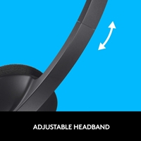 Logitech H340 Stereo Headset USB Plug-and-Play with Noise-Cancelling Mic