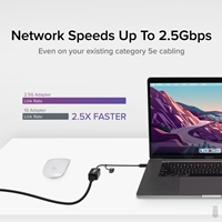 Plugable USBC-E2500 USB-A/USB-C to 2.5GbE Gigabit Ethernet Adapter