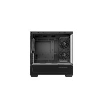 DeepCool CG380 3F Micro-ATX Gaming Case Black Panoramic Tempered Glass Side Panel