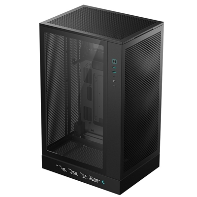 Mini-Tower PC Case with Tempered Glass Side Panel