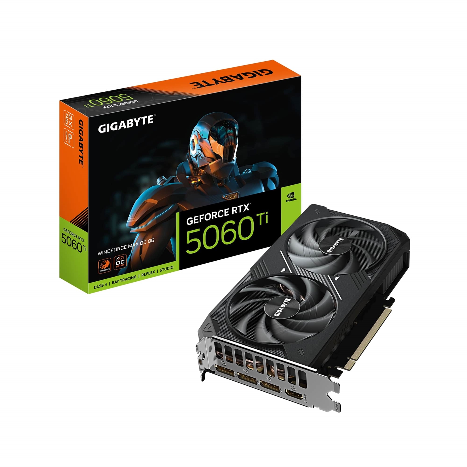Gigabyte NVIDIA GeForce RTX 5060ti Windforce Max OC 8GB GDDR7 Graphics Card