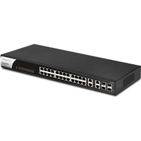 DrayTek VSG1282-K VigorSwitch G1282 24 Port Gigabit Smart Managed Switch with 4x 10GbE SFP Ports