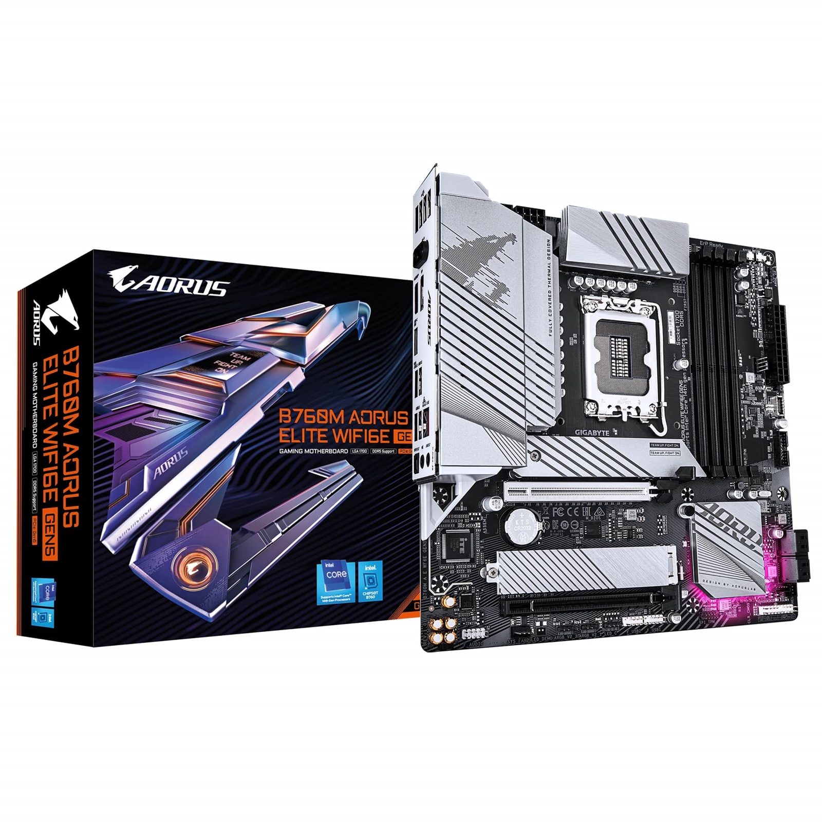 Gigabyte B760M AORUS ELITE WIFI6E GEN5 Intel 1700 Socket Motherboard