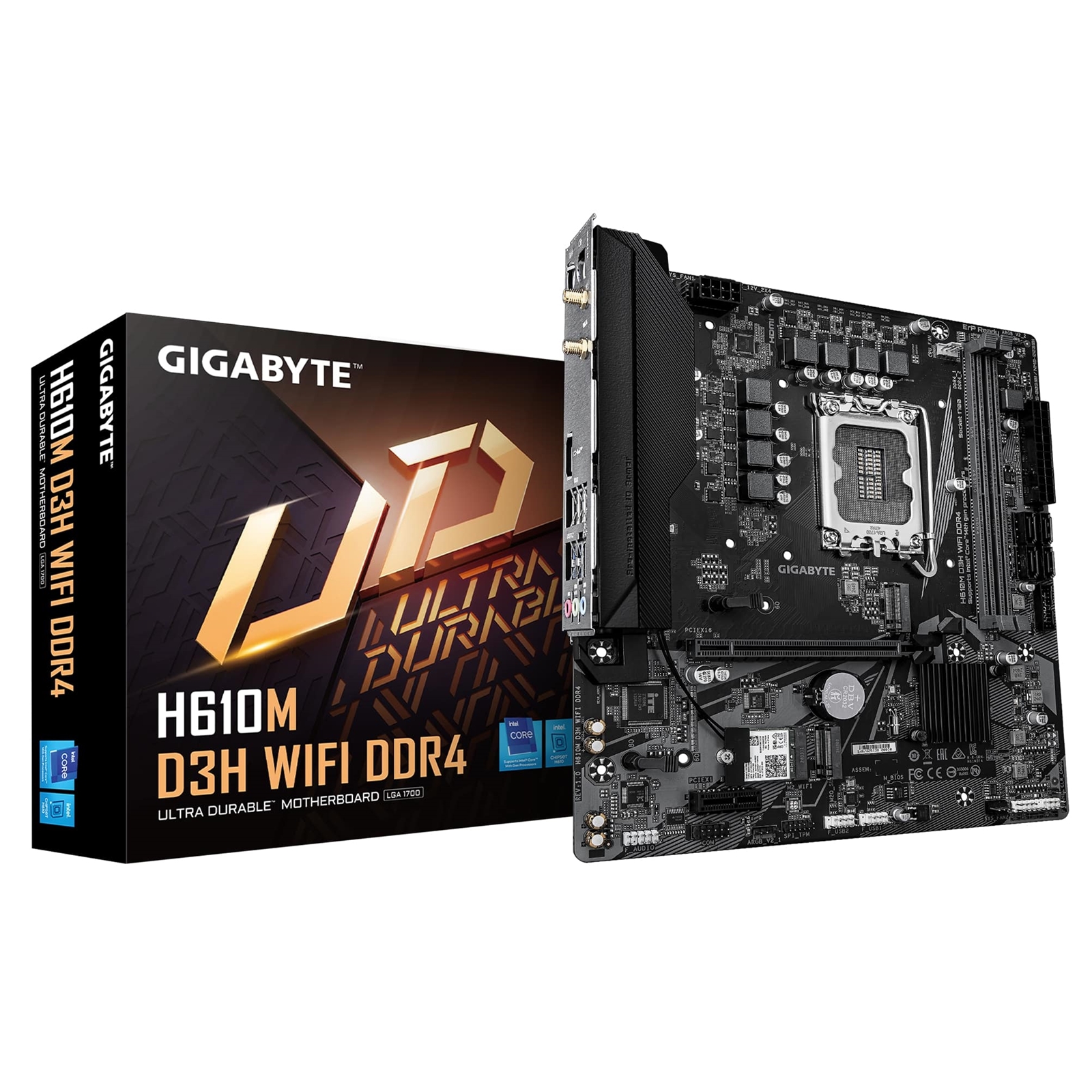 Gigabyte H610M D3H WIFI DDR4 Intel 1700 Socket Motherboard
